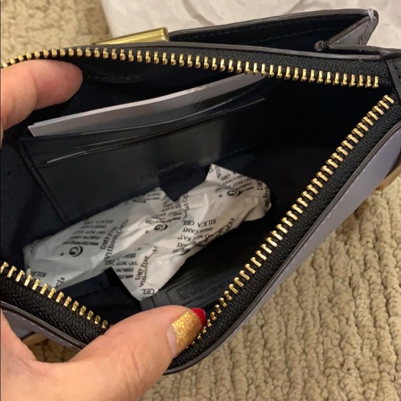 COACH Color-block Dreamer Leather Wristlet - Picture 8 of 10